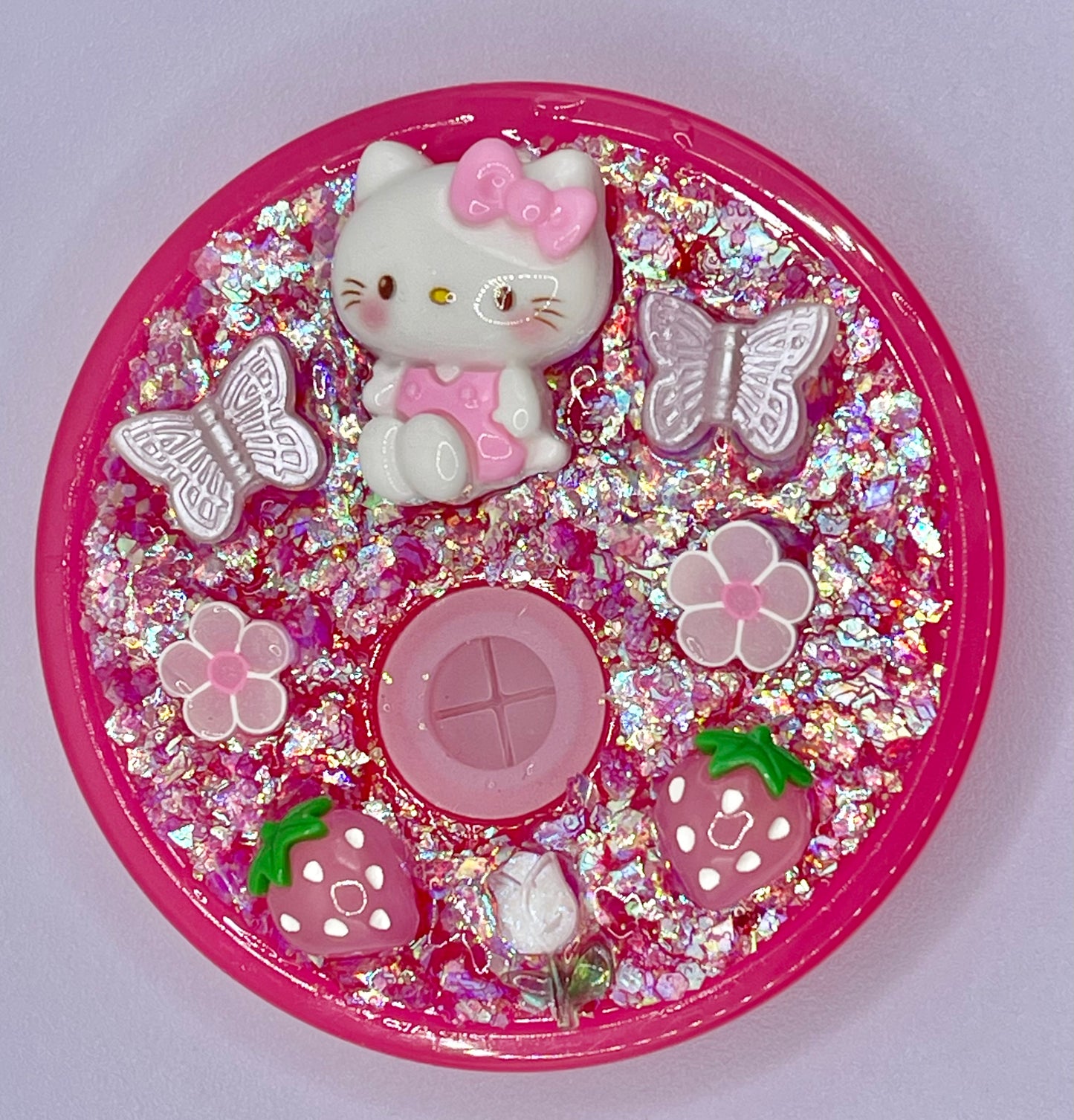 16oz HK Hot Pink Cup with Custom Top