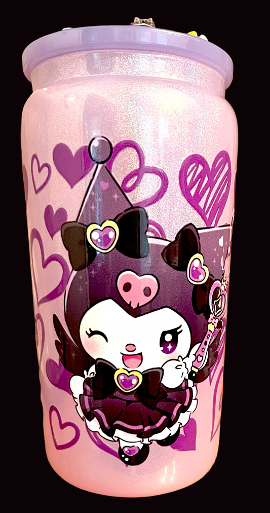 16oz Kuromi Iridescent Cup with Custom Top