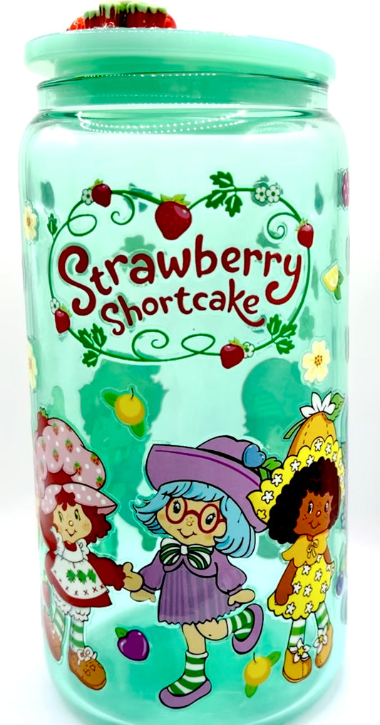 16 oz Strawberry Shortcake Cup with Custom Top