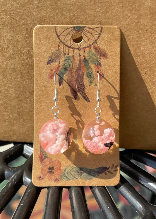 Pink Dream Cloud Earrings