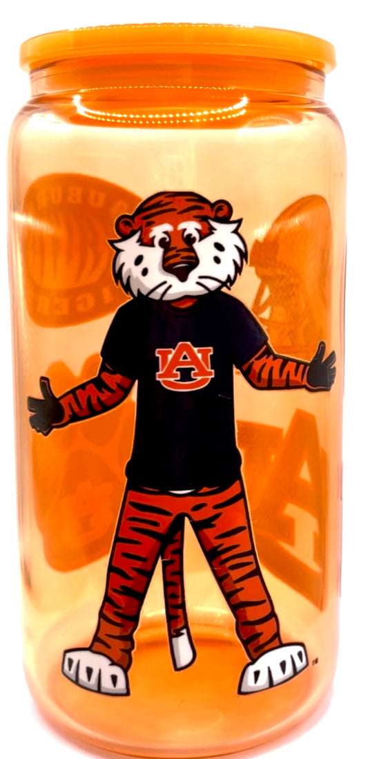 16oz Orange Auburn Football Cup