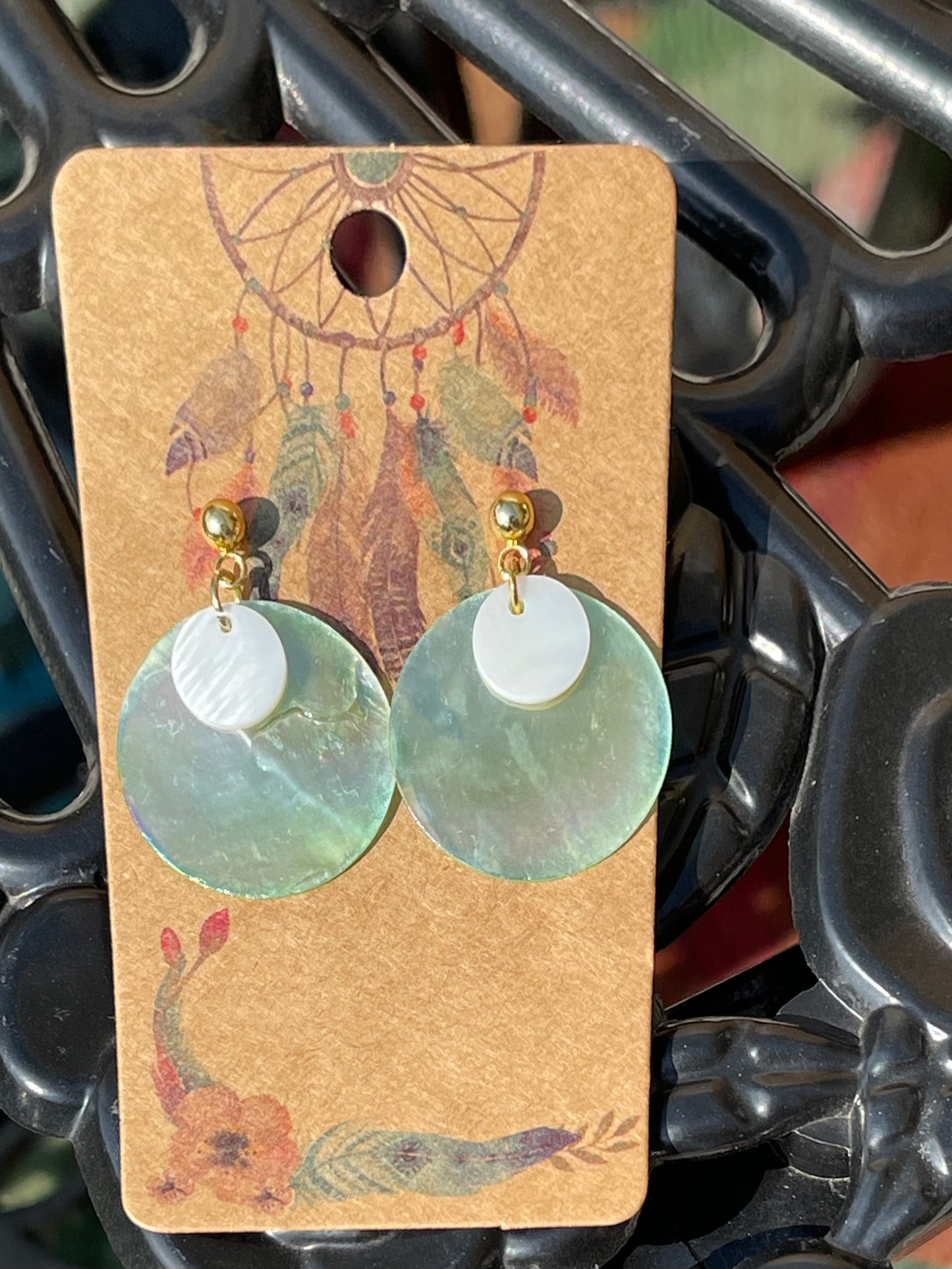 Genuine Mother of Pearl Earrings